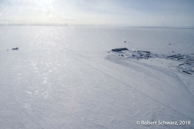 South Pole Station from the air