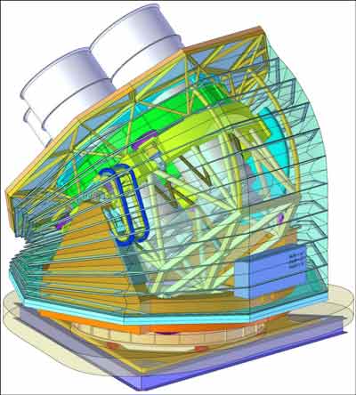 graphic of the BICEP Array