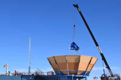 removing the Keck Array mount