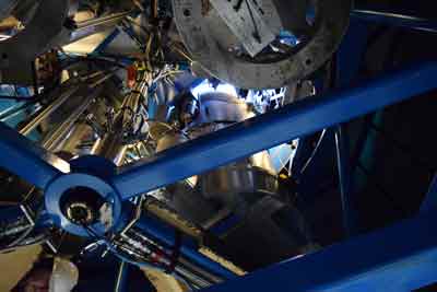 a look up inside the mount