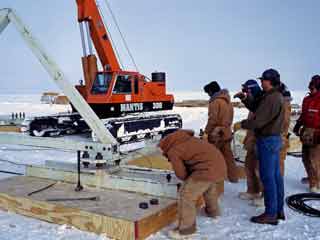 locating the foundation trusses
