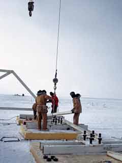 setting the horizontal braces
