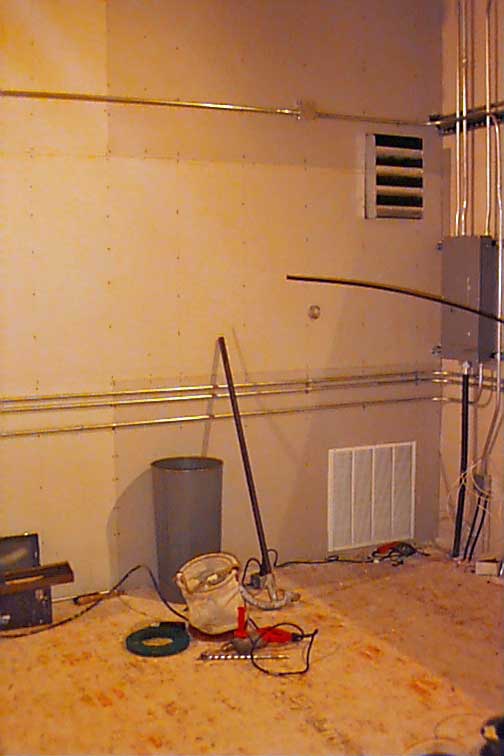 power panel and heating ducts