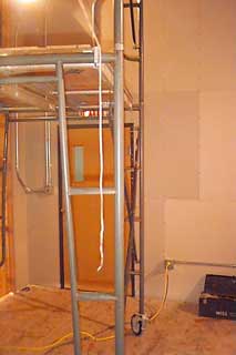 door into the office/lab room