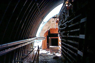 let the sun shine in fuel piping in the garage arch