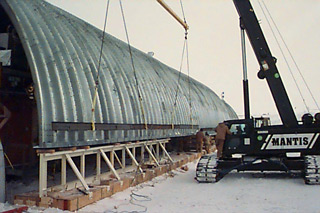new wingwalls being installed