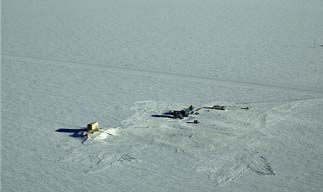 aerial view at the end of the season