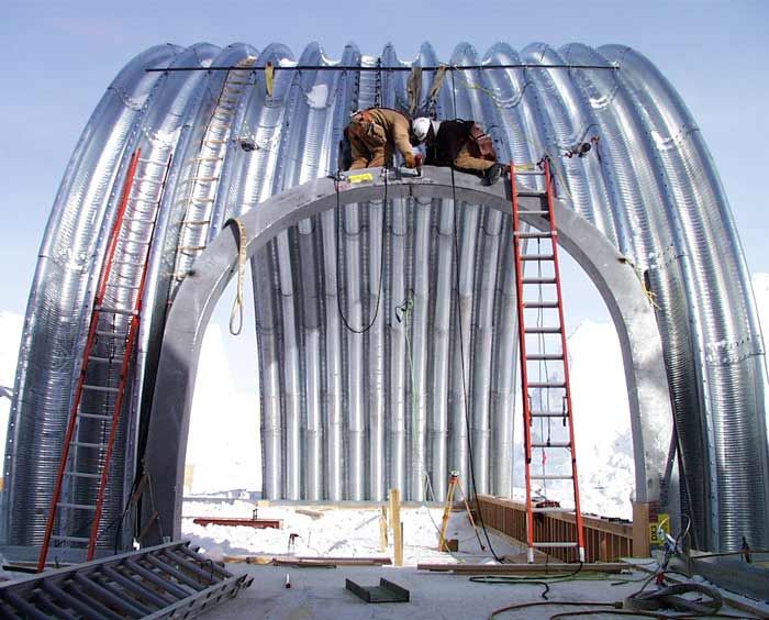 starting to build the power plant arch