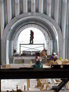 tunnel toward the beer can