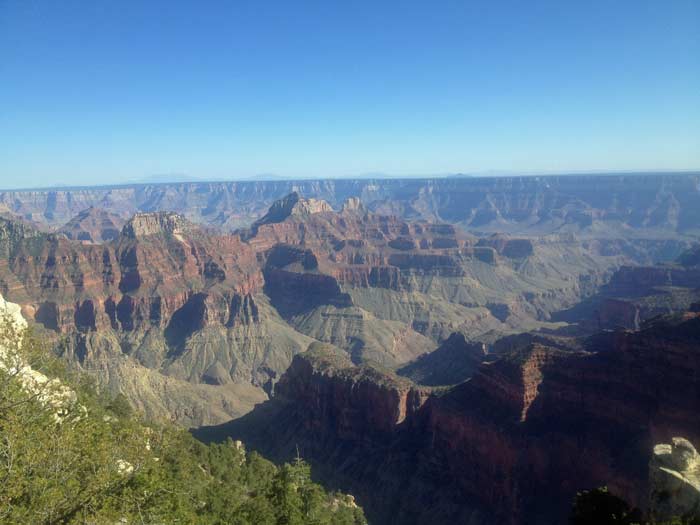 gape The Grand Canyon from near Bright Angel Point