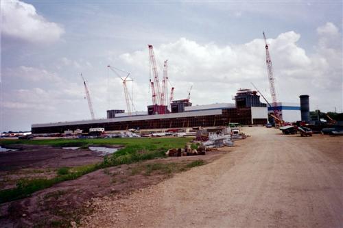 cooling tower in front