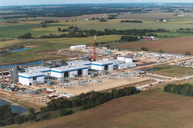 Nelson power plant aerial view
