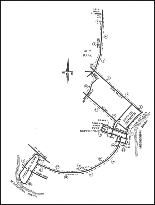 race course map