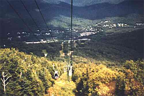 up the ski slopes