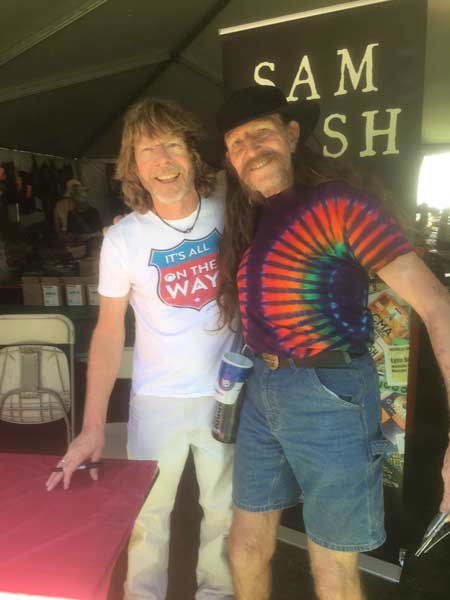 me and Sam Bush