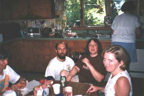 in the kitchen