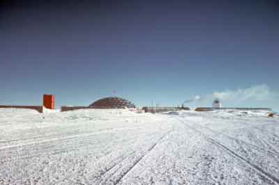 the dome from the ceremonial pole