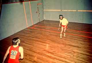 Stu and Gary in the gym