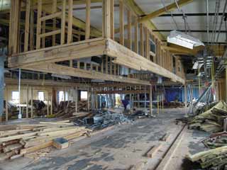 inside the transmitter building