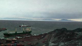 the cargo ship and the icebreaker