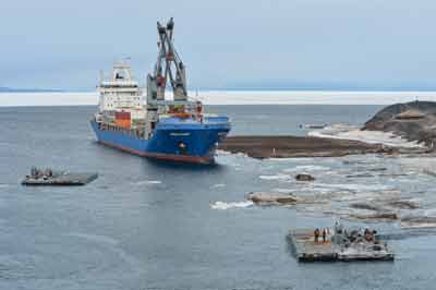moving pontoon sections