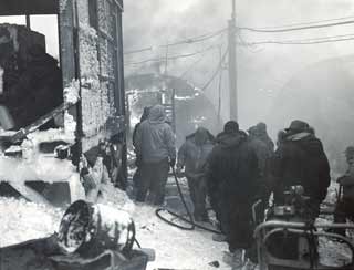 Fighting the VX-6 shop fire