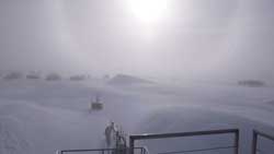 springtime winds at Pole
