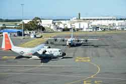 Two Hercs on deck at CHC