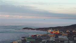 tanker and NB Palmer at the ice pier