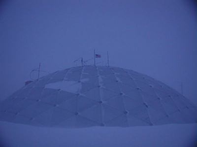 top of the dome