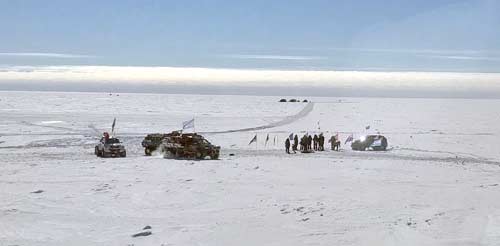 can I hitch a ride to Novo? Arctic Trucks at Pole