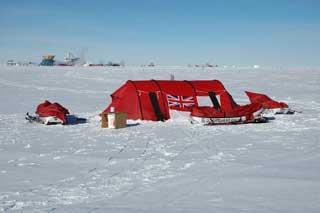 Royal Navy camp at Pole
