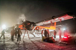 medevac aircraft at Pole