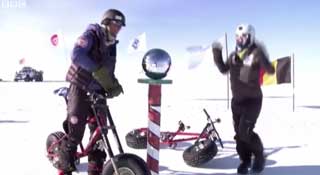 Helen Skelton arriving at Pole
