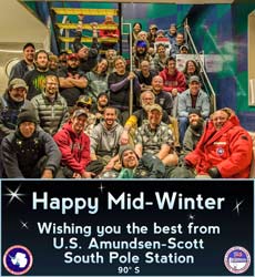 The Pole midwinter greeting card