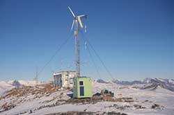 Mt. Newall repeater generator building
