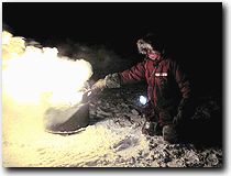 Lighting the fire