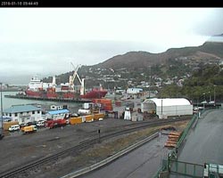 the Ocean Giant at wharf 7