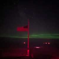 solar glow on the horizon