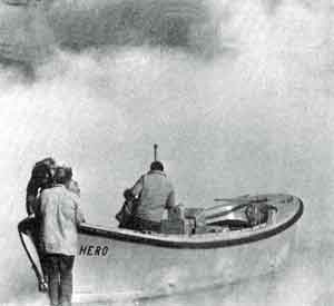 scientists landing on Deception Island