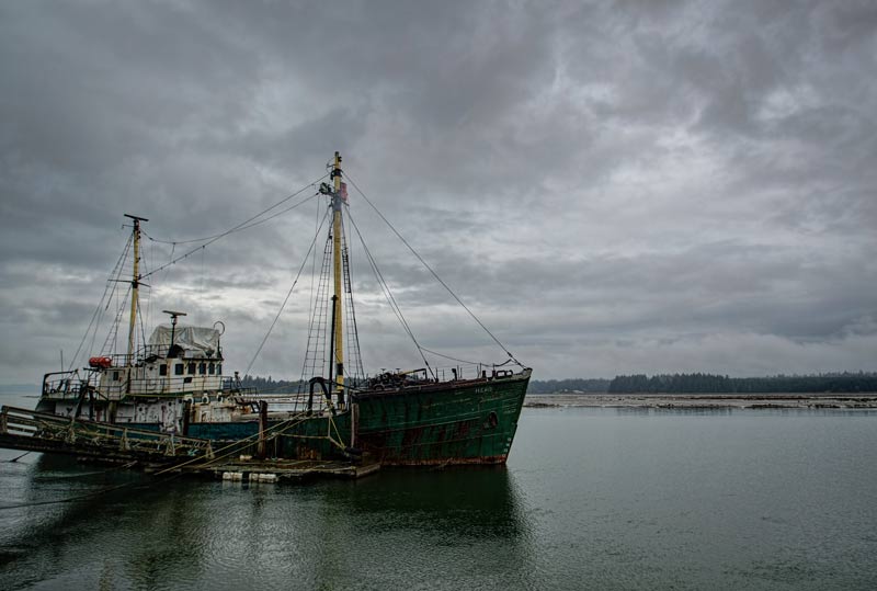 the starboard side of the Hero in January 2013