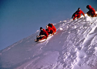 dome sliding at Pole