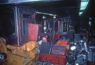 inside the garage