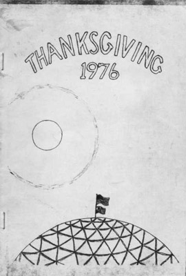 Thanksgiving souvenir menu