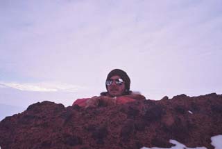 Stu hanging on Castle Rock