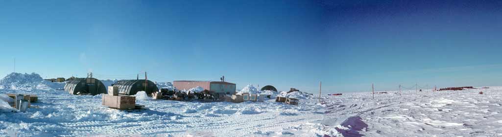 the construction camp just after the fire