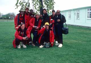 some of us waiting for the flight to McMurdo