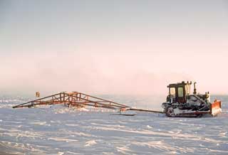 preparing the skiway