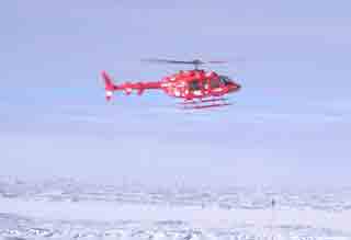 around the world part way Jennifer Murray's helicopter