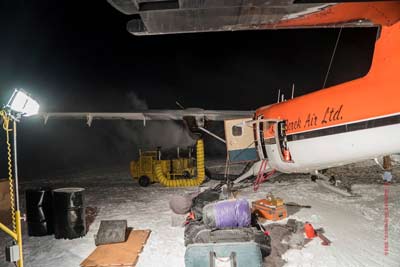 loading cargo and baggage